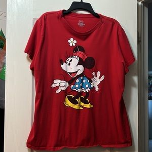 Cute distressed classic Minnie mouse print